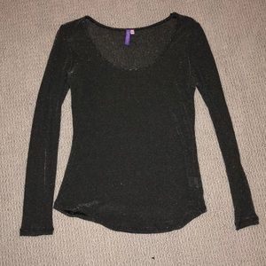 Emma and Sam sparkly gray long sleeve